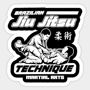 BRAZILIAN JIU JITSU TECHNIQUE Sticker